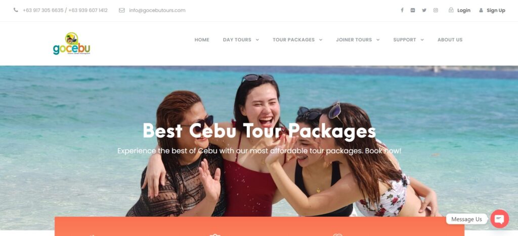 GoCebu Tours and Transport Portfolio